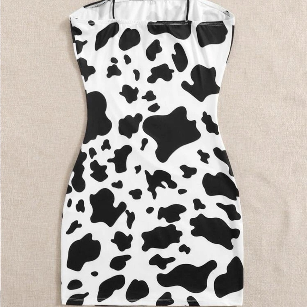 Cow Print Dress